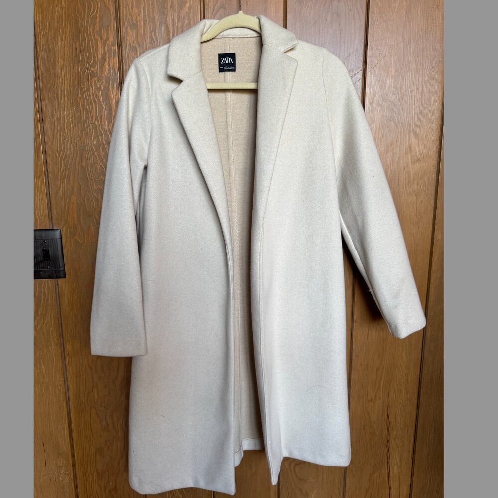 Zara beige pea coat